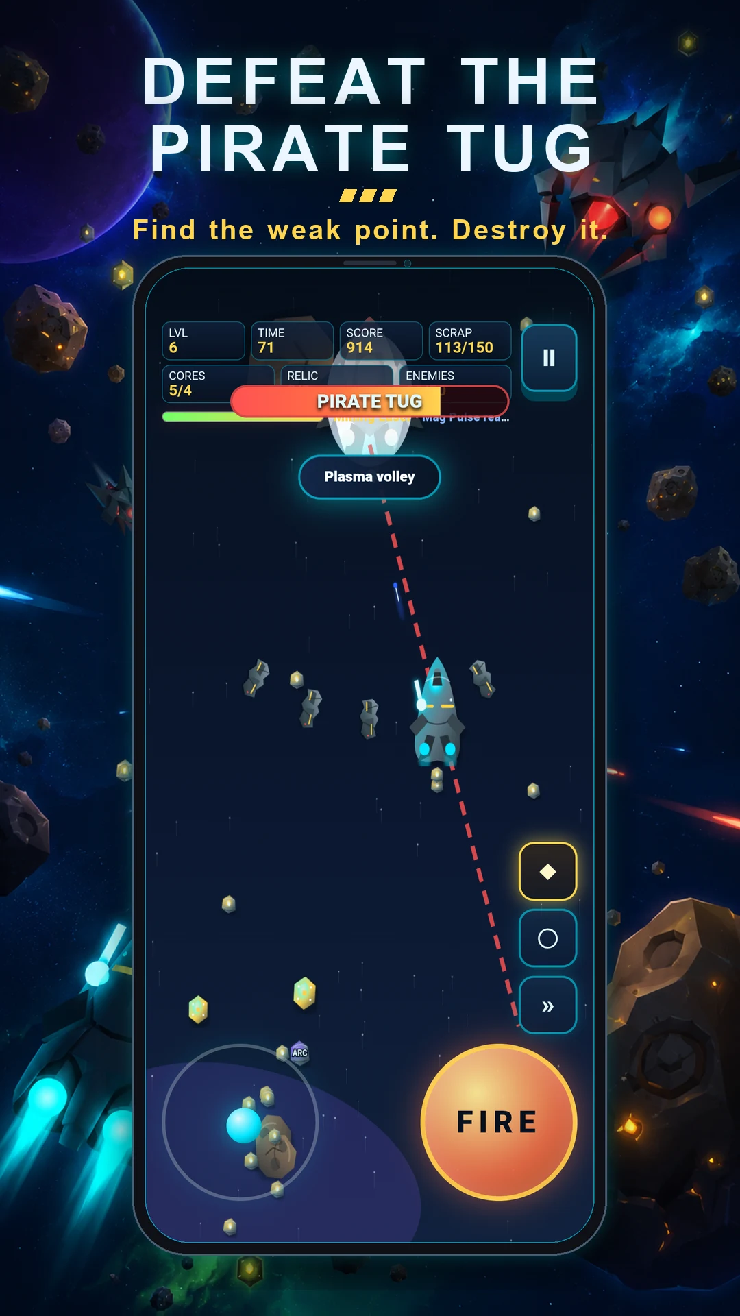 Space Salvage Runner: Shooter screenshot