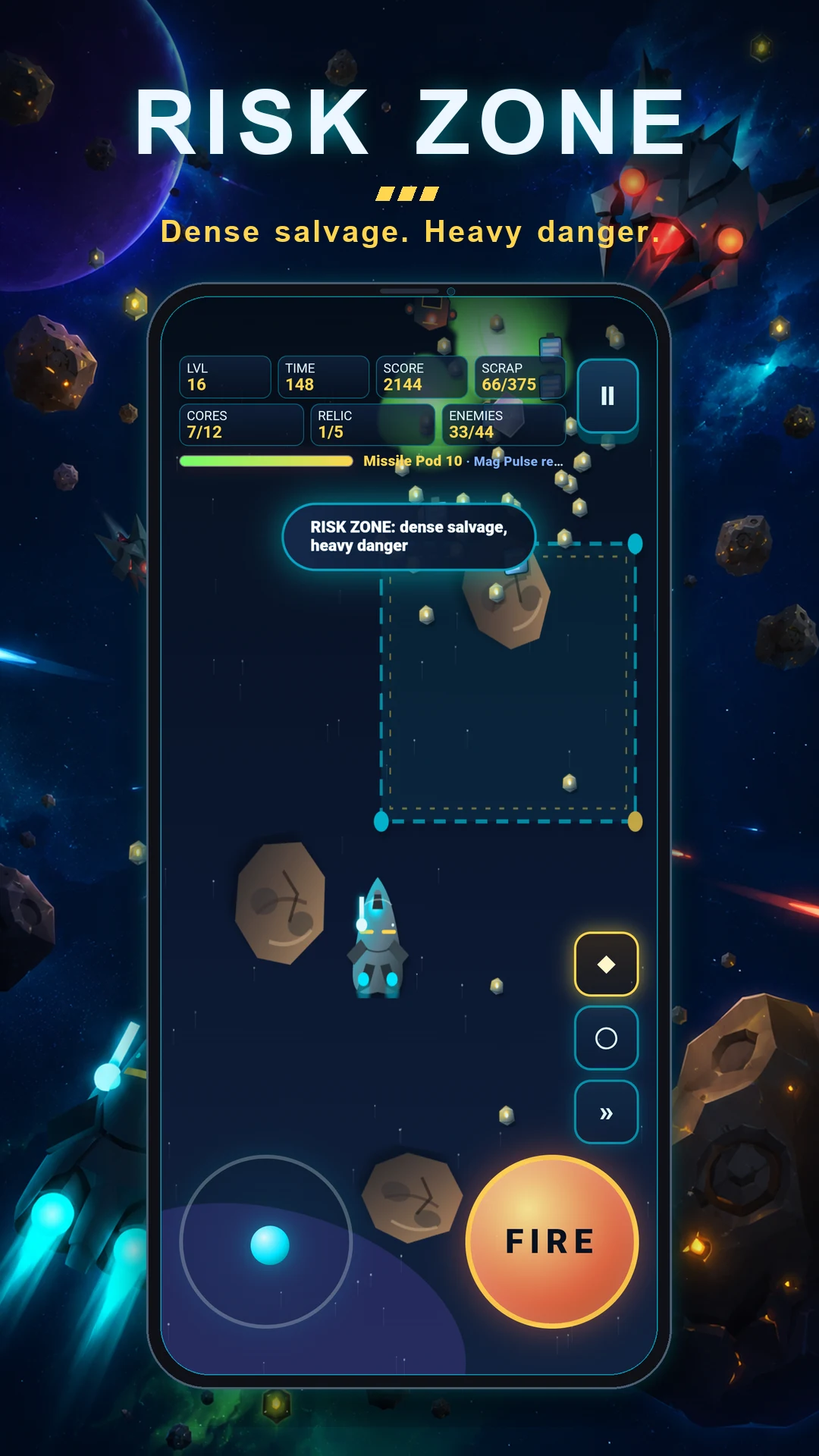 Space Salvage Runner: Shooter screenshot