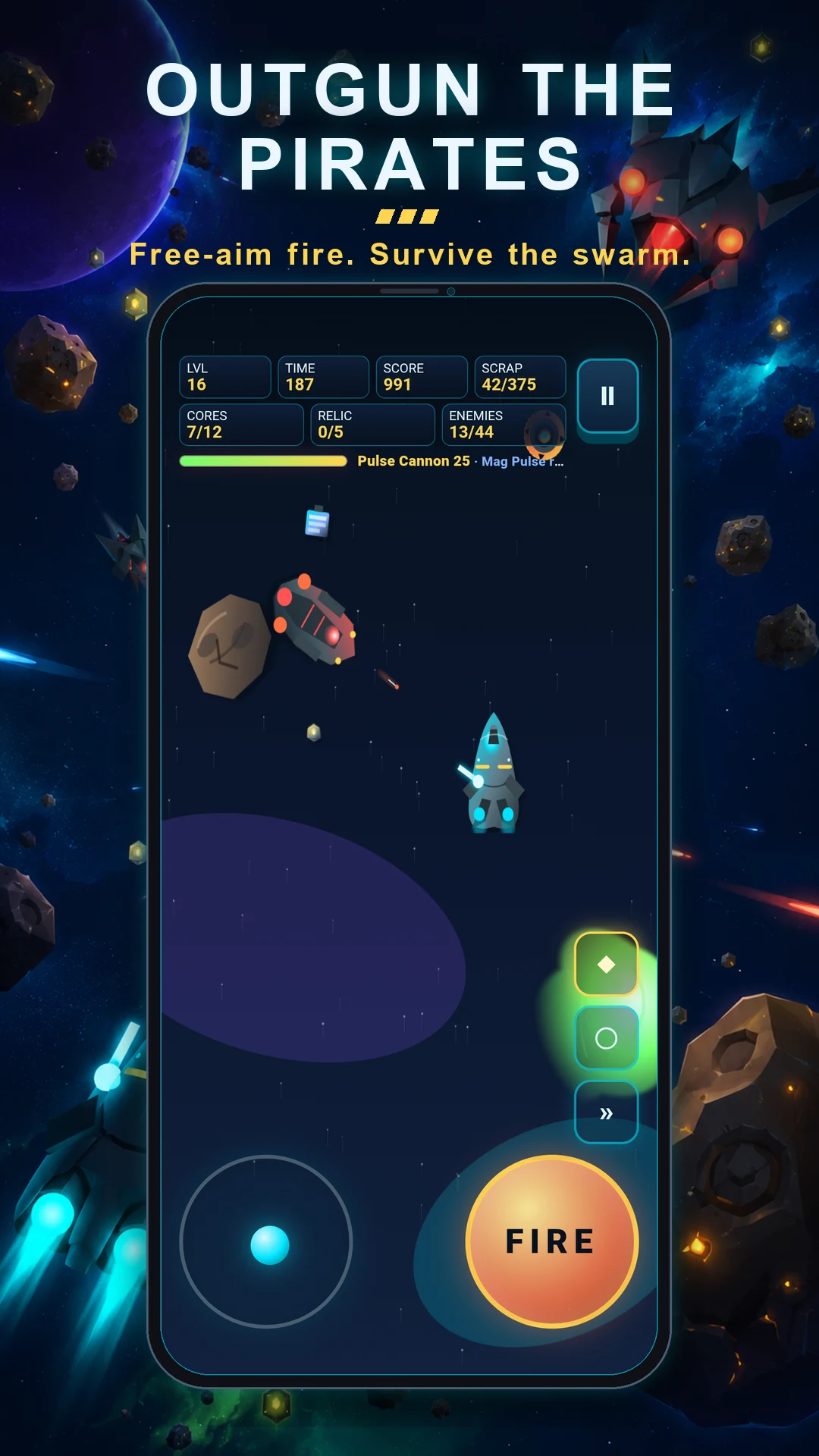 Space Salvage Runner: Shooter screenshot